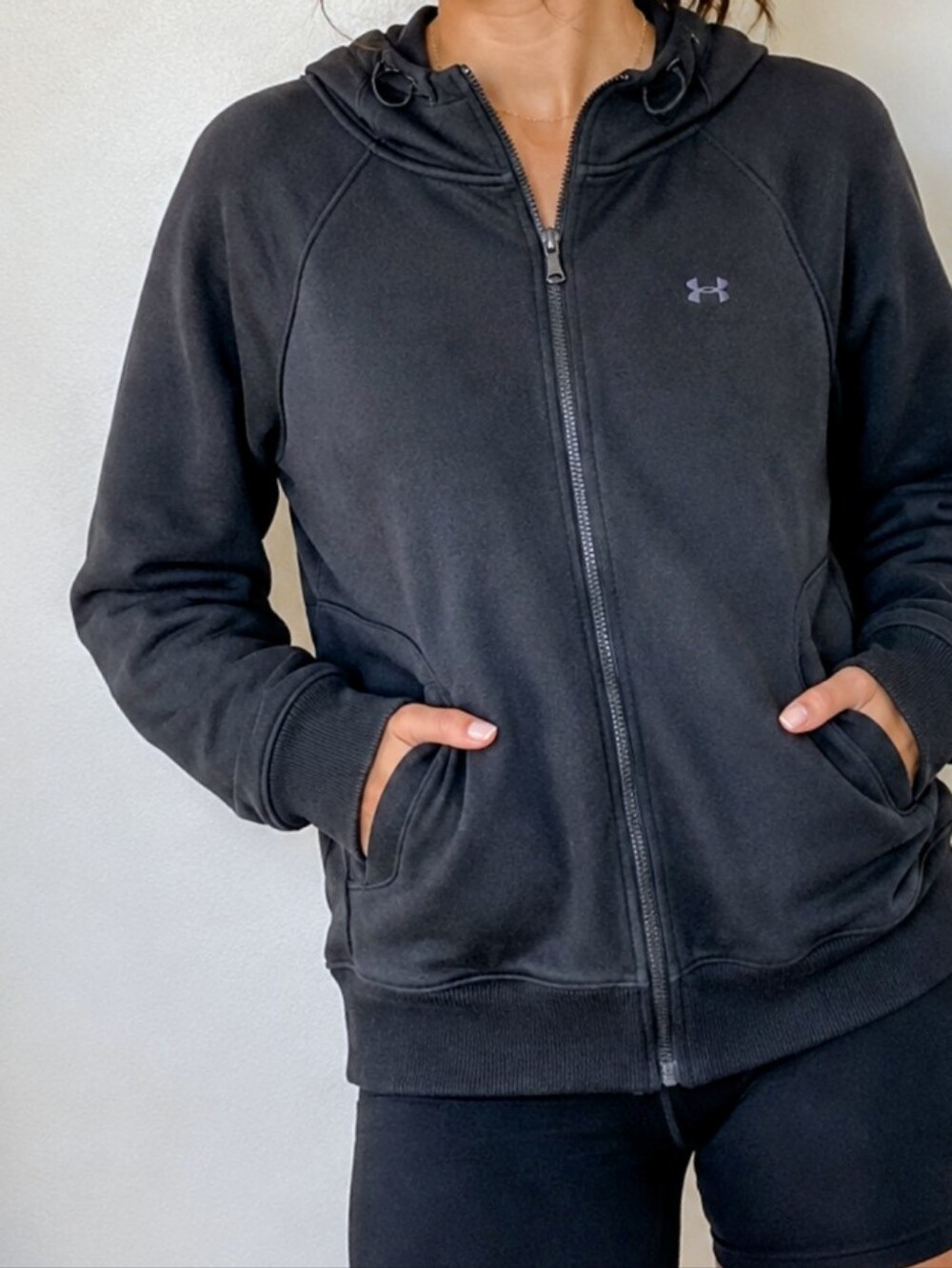 Under Armour Black Full Zip Hoodie Jacket Small